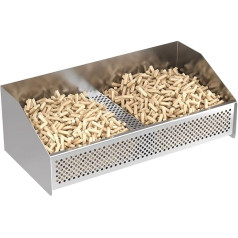 Xtsuen Pellet Basket for Fireplace, Pellet Burner Basket, Basket for Pellet Burner, 50 x 25 x 17 cm, 3.2 kg, in Wood Stove or Open Fireplace, Pellet Basket