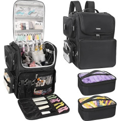 Relavel Hair Tools Travel Bag Hair Stylist Backpack Hairdresser Cosmetology Bag, Thermal Insulation Full Layer for Curling Iron, Hair Straighteners, Travel Accessories, Train Case, Hairdresser