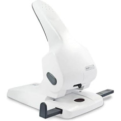 Rapesco 1383 Zero-65 double high-performance punch (65 sheets punching capacity) white