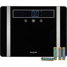 Salter Extra Wide Analyser Scale - Digital Scale for Body Weight/Fat/Water, BMI/BMR, Muscle/Bone Mass, 10 User Memories, 250 kg Capacity, SA00576ARFEU12