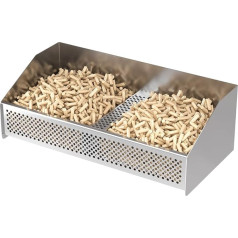 johgee Pellet Basket, 50 × 25 × 17 cm Pellet Burning Basket for Fireplaces and Stoves
