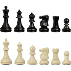 Bobby Fischer Ultimate Tournament Staunton Chess Pieces with 9.5 Inch King & Triple Weight Over 1.7 kg