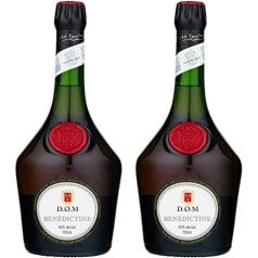 Bénédictine D.O.M. French Herbal Liqueur, 40% Vol., 70 cl/700 ml, Traditional Secret Formula with 27 Roots, Herbs & Spices, Fine Honey Notes with Citrus & Almonds, Ideal as a Gift