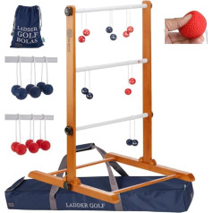 Ubergames Original 2020 ladder golf game, top quality, eco hardwood with official soft bolas