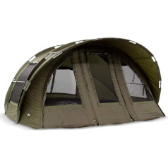 Lucx® Leopard XXL Bivvy Fishing Tent 2, 3 or 4 People Carp Tent 2, 3, 4 Man Fishing Tent Carp Dome Fishing Tent 10,000 mm