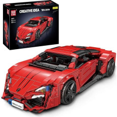 Mould King 10117 Sports Car Building Block Sets, 1311 Pieces MOC Creativity Racing Car Model Kit, Collectible Car Gifts for Kids/Adult Collector Enthusiasts