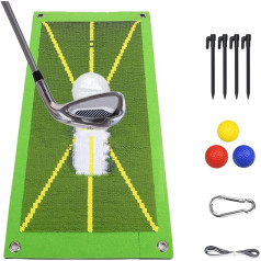 Percussion Mats for Golf Training - Swing Analysis, Posture Correction, Divot Mastering - Indoor & Outdoor Golf Lovers (50 x 25 cm)