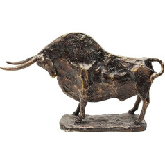 Kare Toro Design Decorative Object Living Room Accessory 28.5 x 47.5 x 11 cm Brown