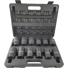 Impact Wrench Nuts 3/4 Inch 24-41 mm 12-Piece Socket Set Impact Nut