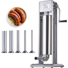 VEVOR 1A-SS715 Stainless Steel Sausage Filler - Silver