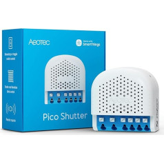 Aeotec Pico Shutter - Smart Roller Shutter Control, Roman Blinds, Awnings or Garage Doors, Zigbee, HomeAssistant, Scene Control, Repeater, Hub Required, Works with SmartThings, Homey, Alexa