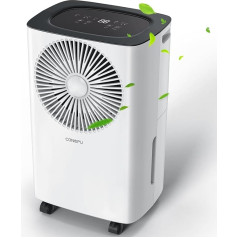 CONOPU Dehumidifier 12 L/Day, Car Dehumidification, 24H Timer On/Off, Continuous Drainage, Room Dehumidifier, Suitable for Home/Basement, Electric Dehumidifier, Against Moisture