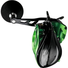 Angelrollen 8+1BB Water Drop Wheel Max Drag 12KG Angelrolle Tiefsee Eisenplatte Baitcastingrolle Karpfenrolle (Size : Right Hand)