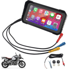 BONRYAN W603B Motorcycle Carplay Screen for BMW R1200GS R1250GS S1000XR Motorcycle Portable CarPlay and Android Car for 6.25 Inch Portable Carplay/Android Car GPS Navigation for Motorcycle