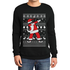 Men's Christmas Dab from Santa Claus Christmas Jumper Xmas Jumper Sweatshirt