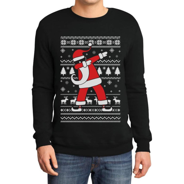 Men's Christmas Dab from Santa Claus Christmas Jumper Xmas Jumper Sweatshirt