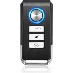 ZEXMTE Remote Control for Alarm System, Wireless Range, IP54 Waterproof, Wireless Remote Control for Bicycle Alarm