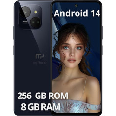 Limited Slim and Elegant Smartphone NFC Function without Contract myPhone N23 Plus 5G Midnight Blue + Battery 5000 mAh Camera 50 mpx, FHD+ Display 256 GB, up to 16 GB RAM Android 14. 6'78 Inch