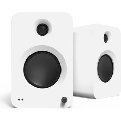 Kanto Ren 200W Powered Speaker System with HDMI ARC Input for TV & Home Theatre, USB-C and Bluetooth 5.3, High/Low Pass Filter, Pair, Matte White