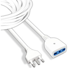 Electrical Extension Length from 3 to 15 Meters Plug Input 10A Output Dual Valued Socket 10/16 Amp Plug 10A Socket 10/16A (5 Metres)