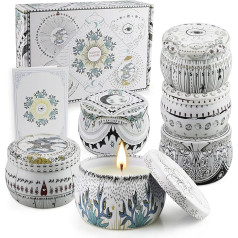 6 Pack Scented Candle Sets, Gifts for Women, Birthday Gift for Women, Gift for Her, Gift Best Friend, Women Gifts Aromatherapy Candle Personalised Gifts for Women Mum