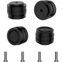 Brollitest HiFi Speaker Feet, 33 x 22 mm Absorber Feet, Black, Pack of 4 Device Feet, HiFi, for Subwoofer Turntable Amplifier CD Player Etc