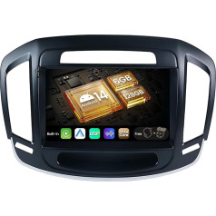 SXAUTO Android 14-6G+128G - Autoradio für Buick Regal/Opel Insignia (2014-2017) - Wireless CarPlay Android Auto - Kamera + MIC - DAB Lenkradsteuerung Dual-Band WiFi 360-Cam DSP - 2 Din IPS 9 Zoll