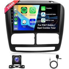 2G+64G Autoradio für FIAT Doblo 2010-2015 Opel Combo 2011-2018 mit Wireless Carplay Android Auto, Hodozzy 9 Zoll Touchscreen Navi WiFi Bluetooth Mirrorlink HiFi FM/RDS Radio Canbus Rückfahrkamera