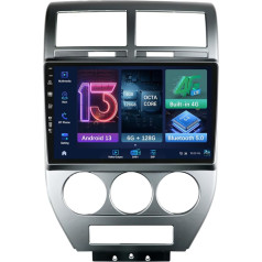MISONDA 10 Inch IPS Double DIN 4G/DAB+ Android Car Radio for Jeep Compass 2007-2010 GPS Navigation Camera Bluetooth Mirrorlink WiFi Carplay SWC DSP FM Supports - 6G + 128G