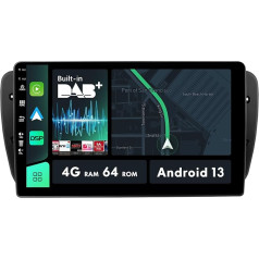 MISONDA 9 Inch IPS Car Radio Android for Seat Ibiza 6J 2009-2014 - DAB + Carplay Integrated DSP GPS RDS FM AM Radio WiFi Mirror Link SWC-4GB + 64GB
