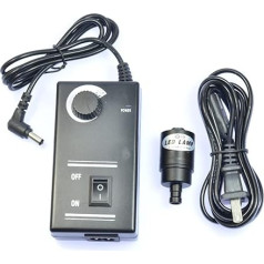 Accessories for Laboratory Microscopes 9 mm LED Microscope Spot Light Coaxial Light Sources Adjustable Illuminator Bright Lamp 3 W 6500 K Power Supply