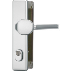 ABUS HLZS814 F1 203510 Door Fitting with Steel Cylinder Protection Square Aluminium