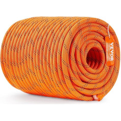 VEVOR Double Braided Polyester Rope, 1/2 Inch x 225 Yards, 48 Strands, 8000 Lb Breaking Strength, Outdoor Climbing Rope, Tree Care Rope for Rock Hiking, Camping, Swing, Rappelling, Rescue