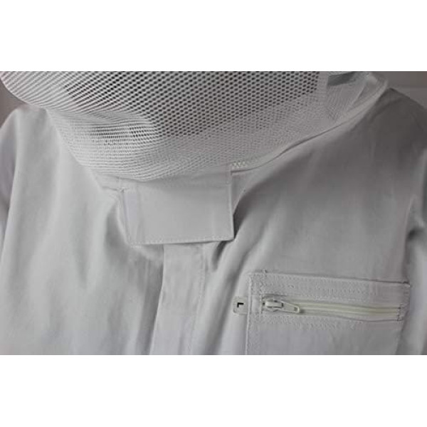 CE Approved Clothing Quality for Beekeepers: Beekeeper Overall, Beekeeping Suit, 100% Breathable Cotton - Safety + Comfort; Increased Range of Movement - Size 128 to 5XL