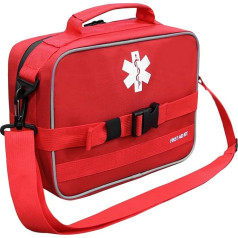 JLDTOP First Aid Bag Empty First Aid Kit Large Medical Emergency Bag for Car Camping Travel Home Outdoor Sports Office (Bag Only), Getaway Solids