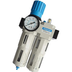 CALSUP Pneumatic Air Cylinder, Pneumatic 3/8 Inch Filter Regulator Lubricator 40μm Piston Type for Automatic Equipment