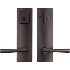Prestige 183spexspl SQR 11P SMT Spyglass Lever Entrance Set with Square, Rose, Single Cylinder Smart Key, Venetian Bronze