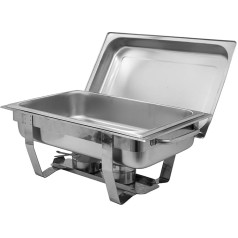 AcMax Chafing Dish Food Warmer Stainless Steel Extra Deep 100 mm