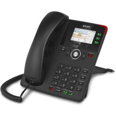 Snom D717 Global Desk Telephone 00004397 (3 Self-Labeling Function Keys, High Resolution Colour TFT Display, Integrated Light Sensor, PoE IEEE 802.3af), Black