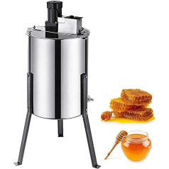 Electric Honey Extractor Separator, 3 Frame Food Grade Stainless Steel Honey Extractor, Drum Extraction Apiary Centrifuge Equipment for Honey Making, for Beekeeper