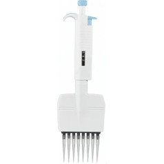 Pipette, IKEME Adjustalbe 8 12 Kanal Mehrkanalpipette Mikropipette Halbsterile Kunststoffpipette,Pumpe arbeiten leise(8 channel 100-1000ul)