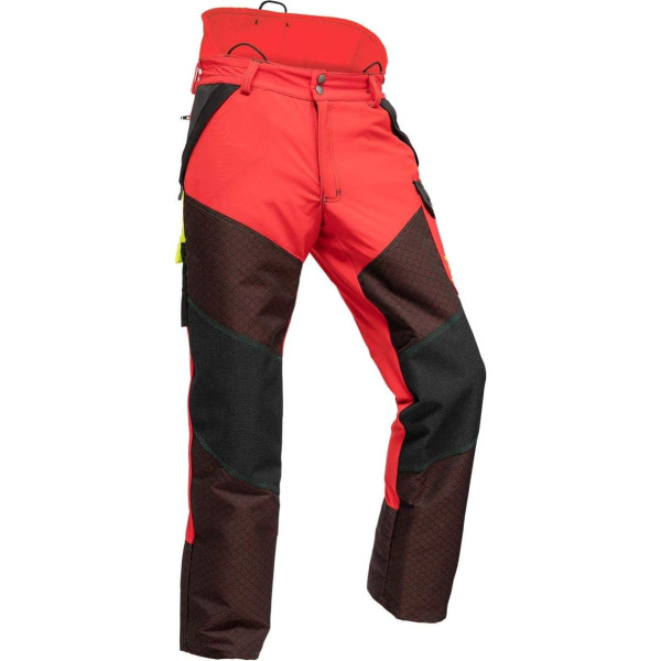 Pfanner Kev-Extrem Cut Protection Trousers Class 1, Colour: Red, Size: XL (Short Size), Red