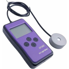 Tragbares UV-Intensitätsmessrät UV-Lichtmessrät Tester mit Bluetooth UV-sundheitsmessrät Messbereich 0 bis 20000 UW/cm2 hohe Auflösung und schnelle Reaktionszeit
