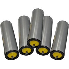tragrollen förderband 5 Stück Durchmesser 2,4'' 2'' 1,5'' 1,3'' 1'' Förderrolle, 8 10 12 14 16 17 18 20 22 24 26 30 36 40 Länge PVC-Schwerkraftförderer-Ersatzrohr, Vorschubtischrollen für die industri