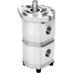 Hydraulic Gear Pump Gear Pump Hydraulic Pump High Pressure Gear Oil Pump Cast Aluminium Turn Left and Right HGP-33A 6-30ml/r (HGP-33A-F17-17R)