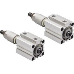 Pneumatik-Luftzylinder, J50-Serie einstellbarer Hub doppelt wirkender Luft-Pneumatikzylinder 30/30/40/50/75/100 Kompaktzylinder -20-30-50-75-100 -S-b-sb für automatische Ausrüstung(SDAJ50x30-20-S)