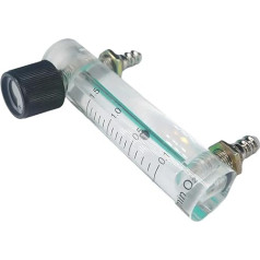 0,1-0,4 0,1-1 0,1-1,5 0,2-2 1-3 0-5 0-6LPM LZM-6T Gas-Luft-Sauerstoff-Durchflussmesser Rotameter mit Ventil, 8 mm Schlauchstutzen, Druck 0,1 MPa (0–5 LPM, Länge 93 mm)