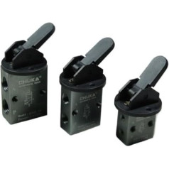 1 x S3HL-08 2 Position 3 Way Hand Grip Control Pneumatic Mechanical Valve PT 1/4