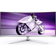34 collu ekrāns evnia 34m2c8600 izliekts qd oled 175hz hdmix2 dp usb-c hdr ir ambiglow