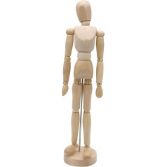 Paintersisters® Mannequin 30 cm high, mannequin, drawing doll, made of fine samal wood - FSC, wooden drawing doll, wooden figure
